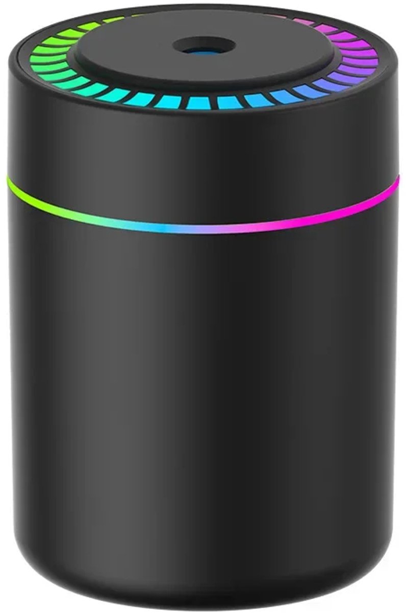 180ML Mini Luchtbevochtiger & Aroma Diffuser - USB-C Geurverspreider met LED Verlichting - Voor Auto, Thuis & Slaapkamer - Zwart — cadeau in Gadgets - foto 8