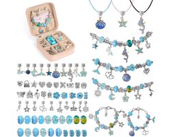 Armbandenmaakset voor meisjes - 66-delige sieraden- en kralenset
