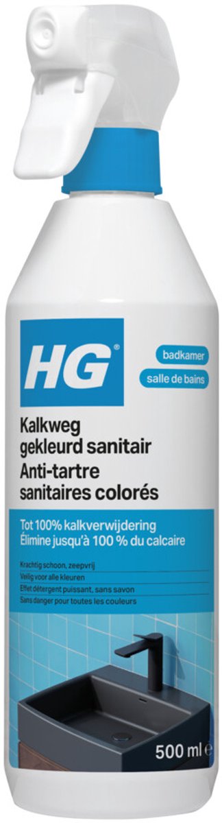 Bol.com HG Kalkweg Gekleurd Sanitair - 6 x 500 ml - Voordeelverpakking aanbieding