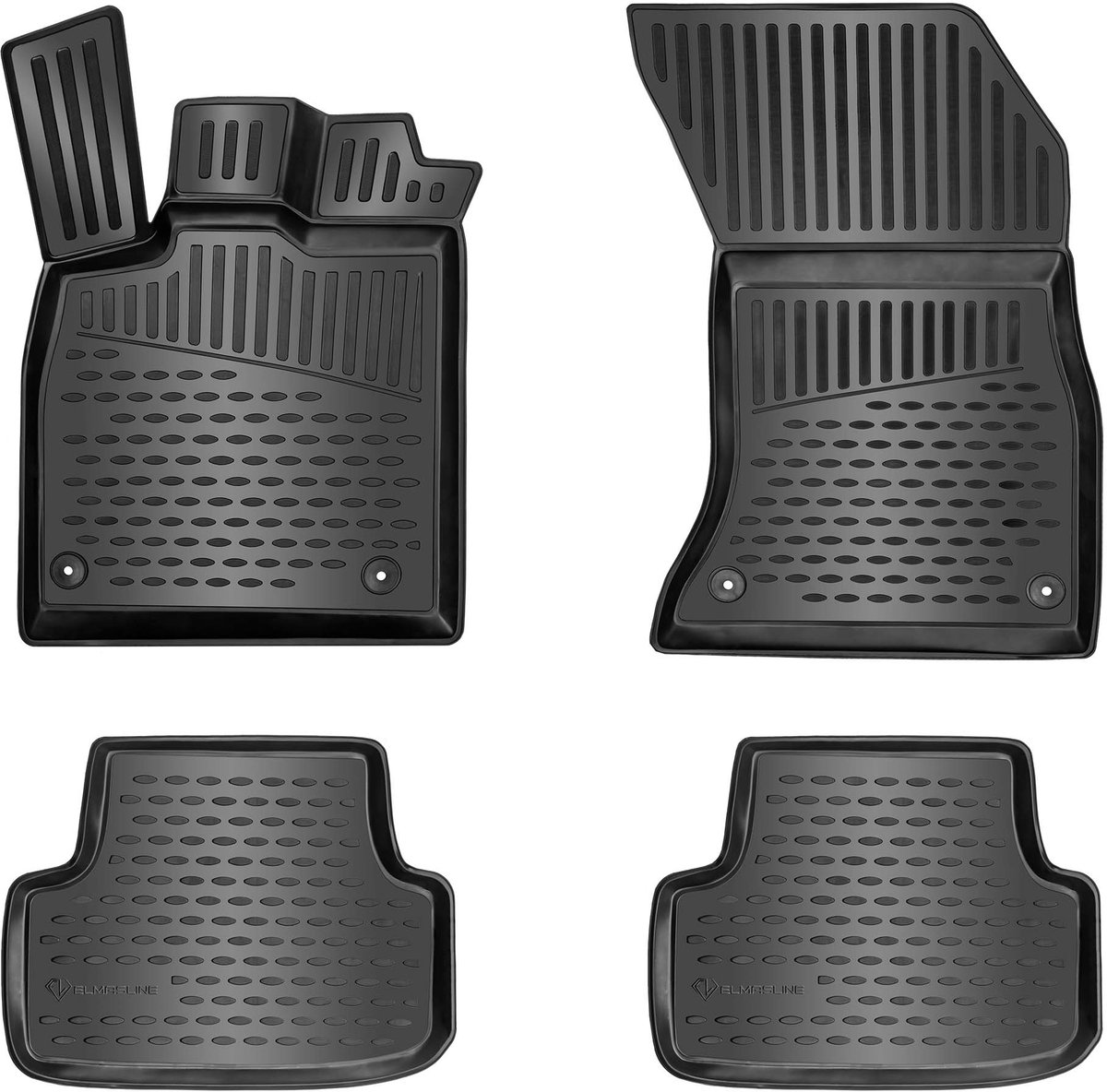3D Rubber Automatten voor NISSAN MICRA 2016-2024 [K14] - geurloos & op maat - hoge rand