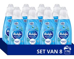 Robijn Quickwash - Vloeibaar Wasmiddel - Morning Dew - 8 flessen - 176 Wasbeurten - Voordeelverpakking