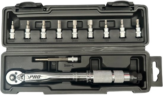 Momentsleutel Fiets 1/4 Pro Sport Lights - 2/24NM - Draaimomentsleutel Set