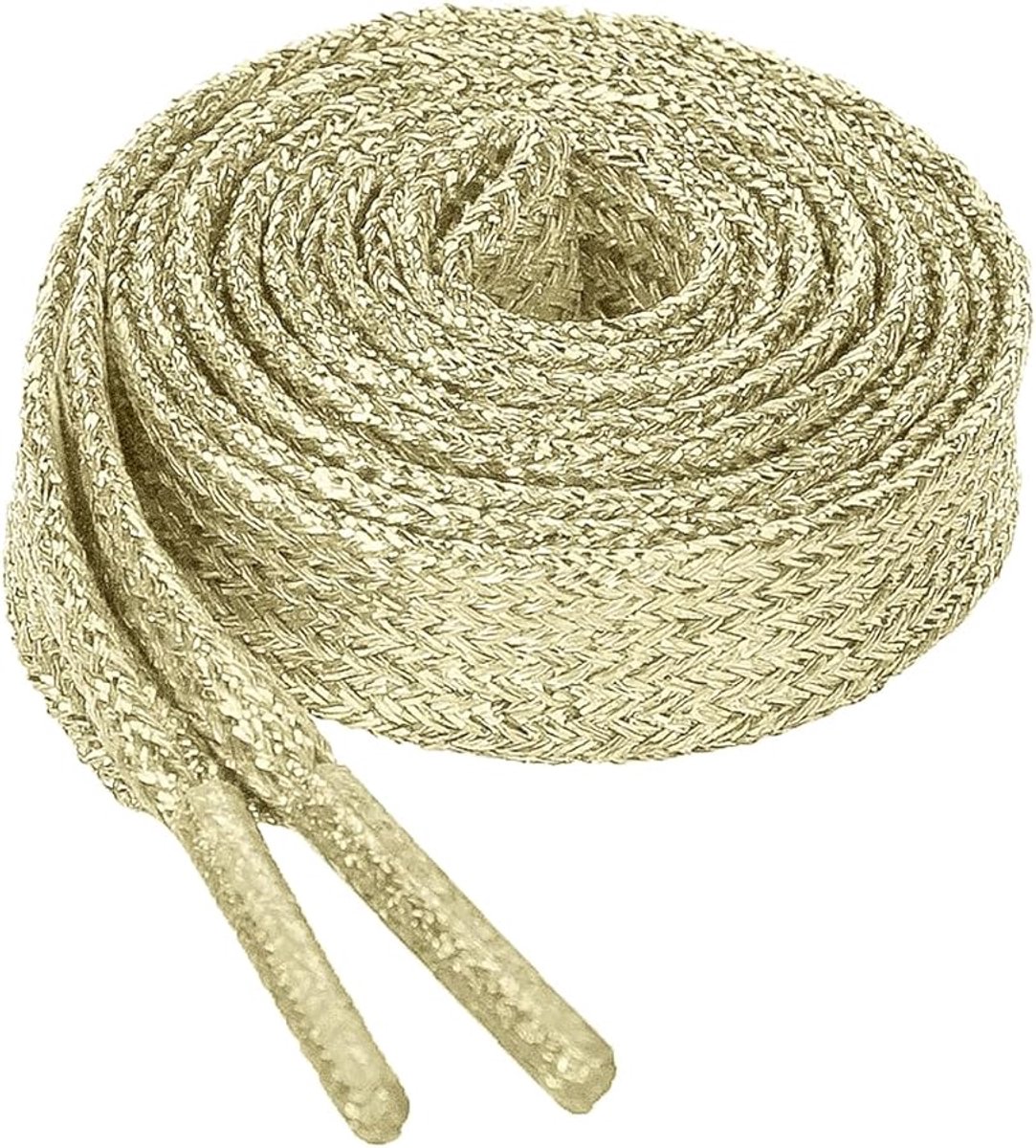 Veters - Schoenveters - 130 cm - Platte veters - Shoelaces - 1 paar - Goudkleurig - Mode accessoire - Jonyx