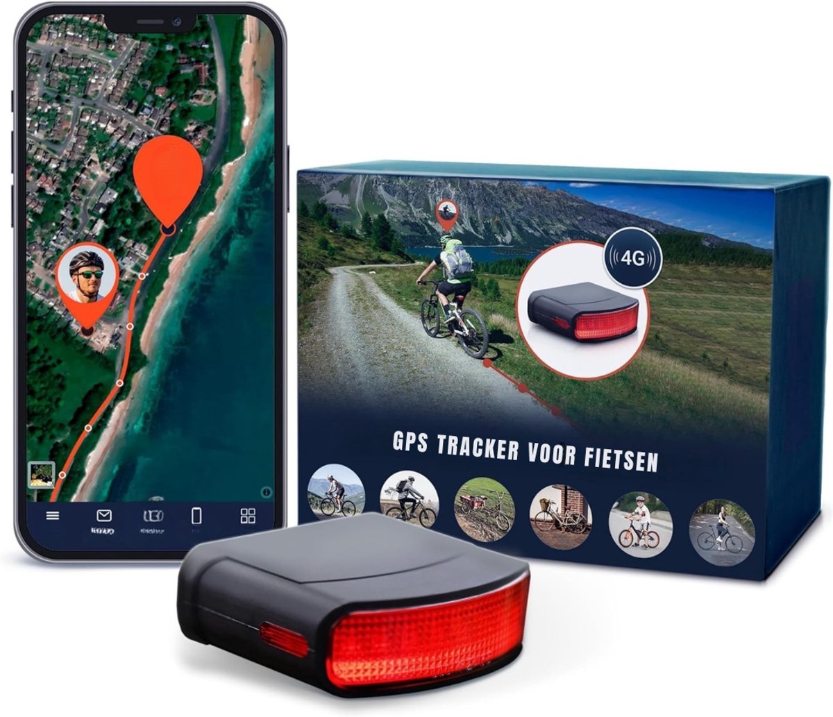 Nexvo® GPS Tracker fiets - GPS Tracker - GPS Trackers - Zwart - 8cm x 8cm x 3cm