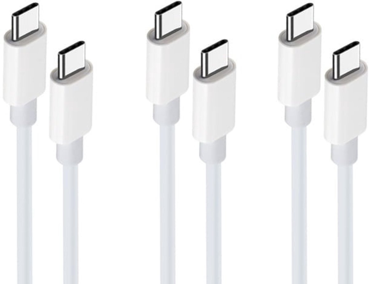 Image of 3 stuks OneOne 2,0m oplaadkabel. Sterke USB C naar C kabel. Stevig laadkabel snoer past op Google Pixel 7, 7a, 7 Pro, Pixel 8, 8a, 8 Pro, Pixel 9, 9a, 9 Fold, 9 Pro, 9 Pro XL, Pixel 10, 10 Pro, 10 Pro XL, 10 Pro Fold