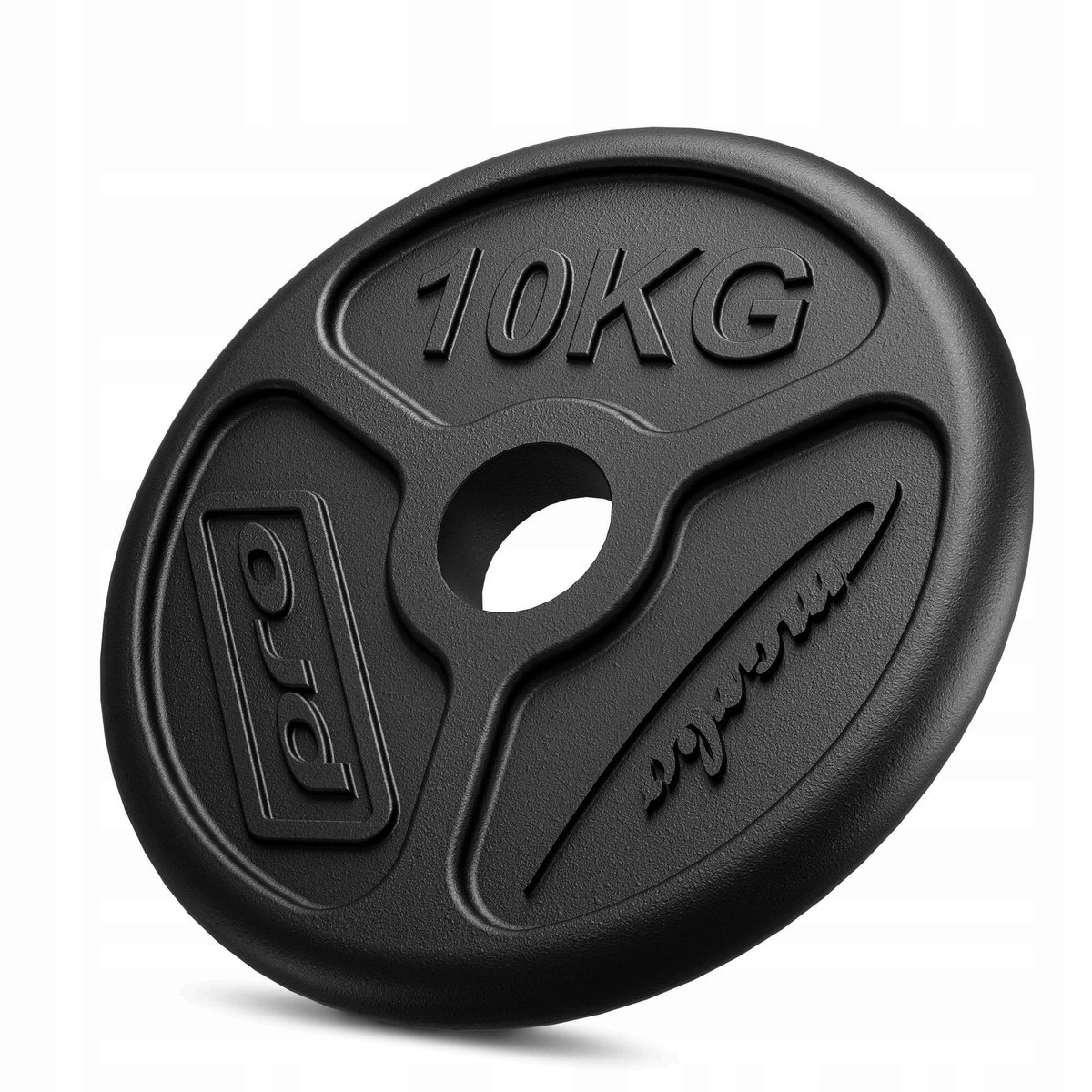 Marbo Sport - Olympische halterschijf - Olympic Weight Plate - 10 kg - Gietijzer - Boring 51 mm - Voor krachttraining en thuisgym en Home Gym - Zwart