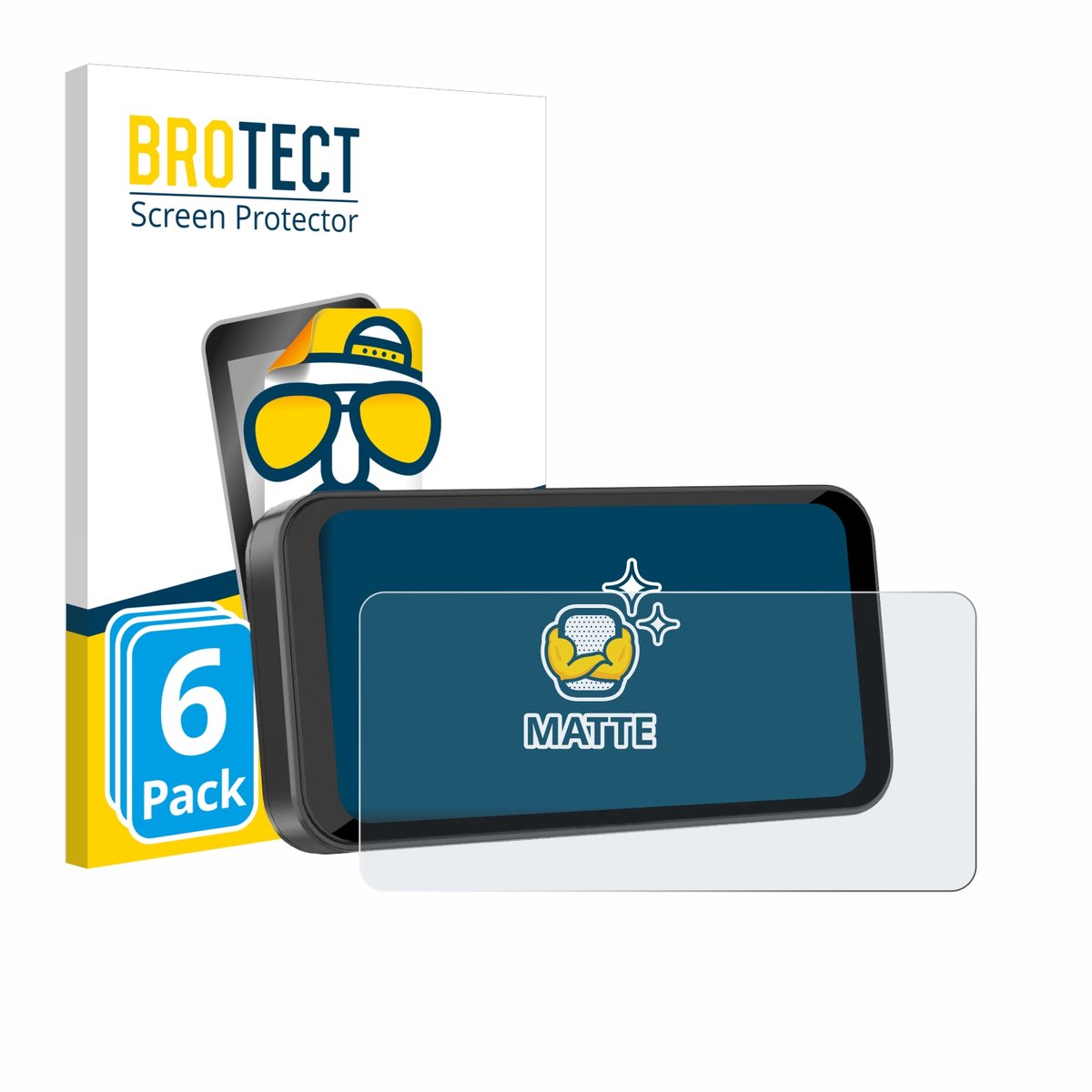 BROTECT - Screenprotector voor Carpuride W603B 6.3" - Folie Beschermfolie matte 6 Stuks