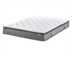 BELIANI PLEASANT - Pocketveringmatras hard - Wit - 140 x 200 cm - Traagschuim