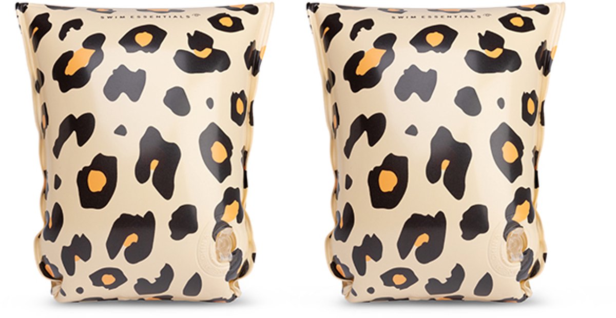 Swim Essentials Zwembandjes Beige Panterprint - Zwemvleugels - 2-6 jaar - 15-30 kg