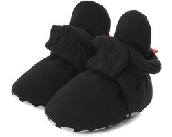 Baby slofjes voor jongens en meisjes - zwart
