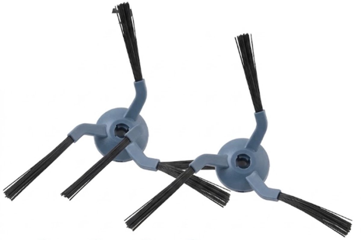 2 Zijborstels Vervangende Accessoires voor Eufy X10 Pro Omni Robotstofzuiger.