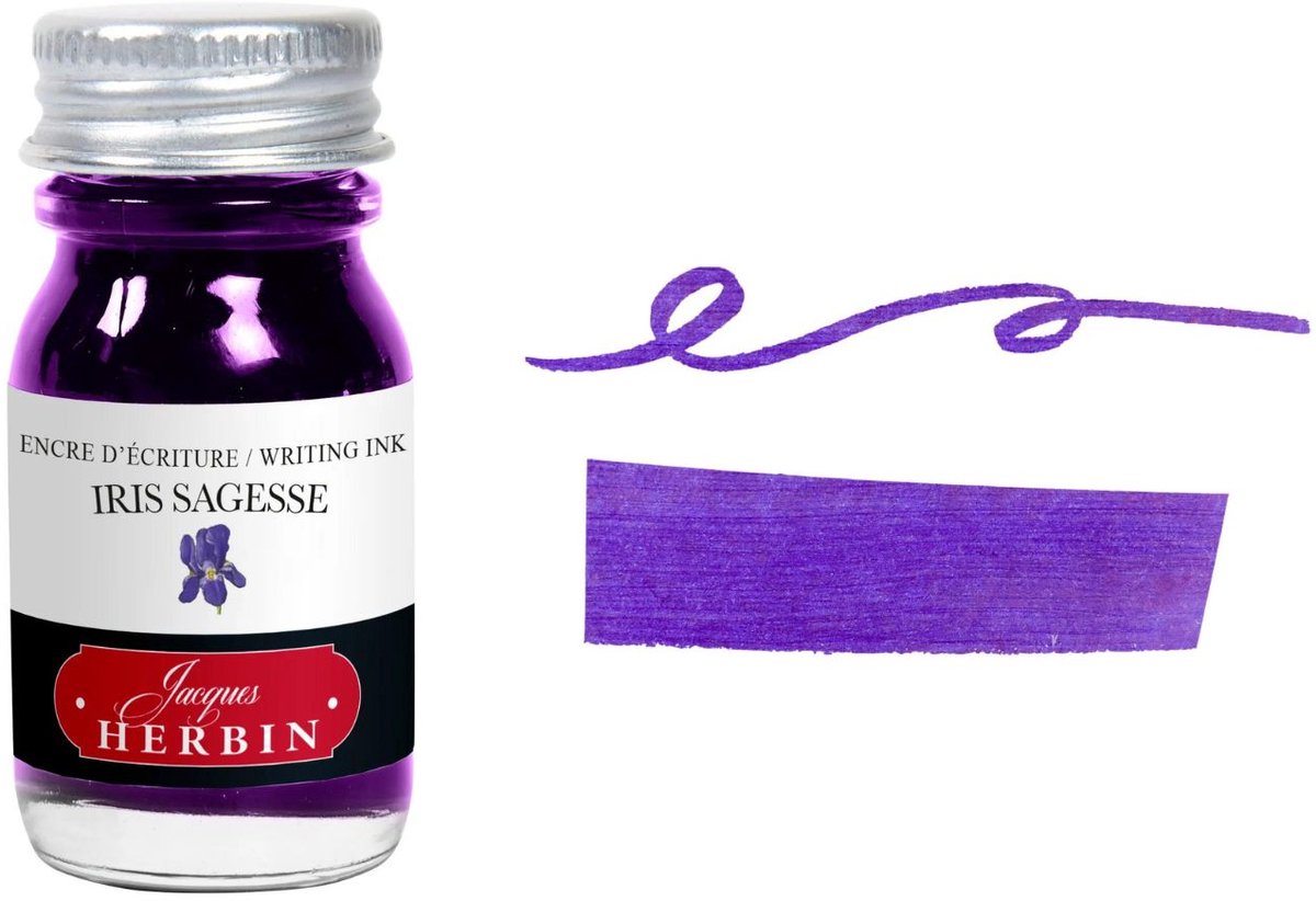Jacques Herbin Vulpen Inkt - Iris sagesse - Paars - 10 ml