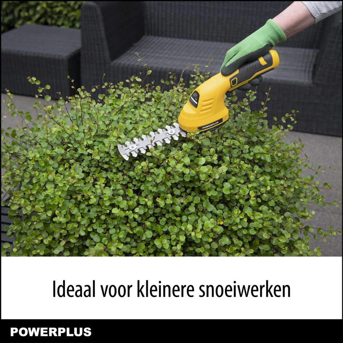 Powerplus POWXG2034: 2-in-1 accu-gras- en haagschaar, 8V thumbnail 3