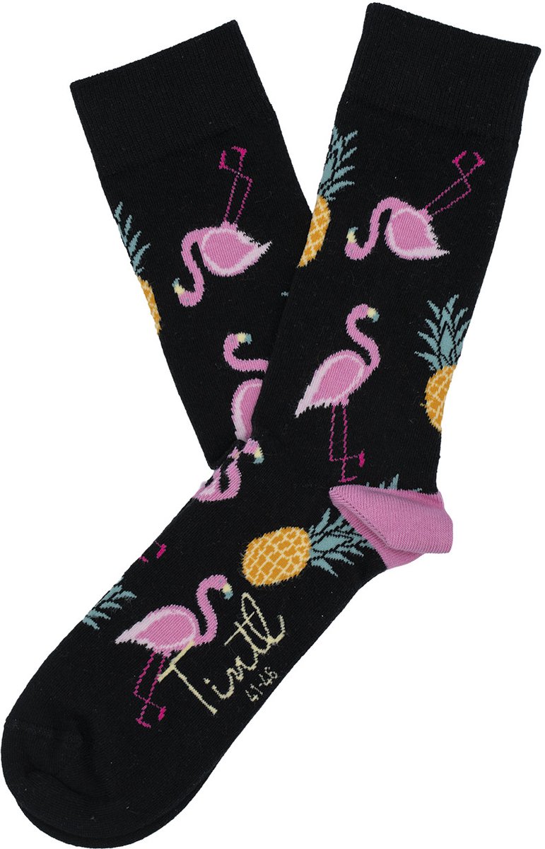 Tintl socks unisex sokken | Animal - Flamingos (maat 41-46)