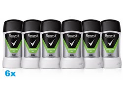 Rexona Men MotionSense Quantum Dry Deodorant Stick 6 x 50 ml · 48H Anti-Transpirant · Voordeelverpakking 6 Stuks