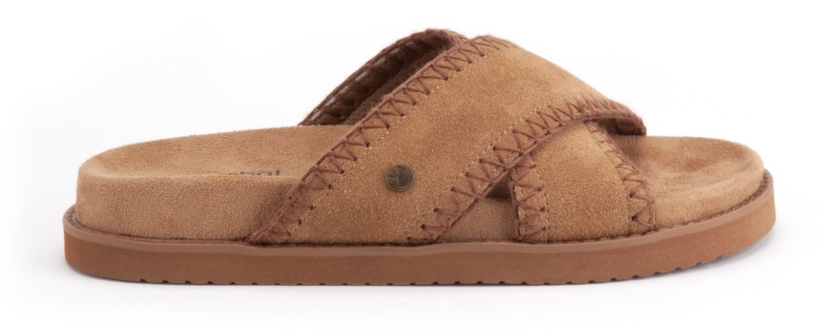 Warmbat Nyah Suede Dames Sandalen - Cognac