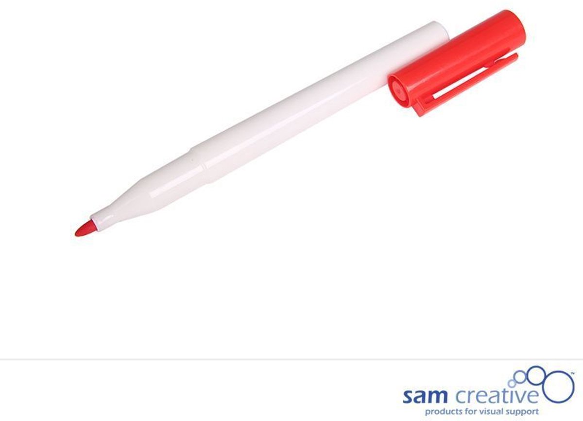 Sam Creative Whiteboardmarker - Klein - Rood - Whiteboardstift - Whiteboard