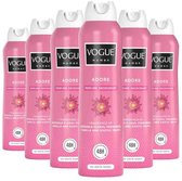Vogue - Women Parfum Deodorant Adore - 6 x 150 ml - Voordeelverpakking