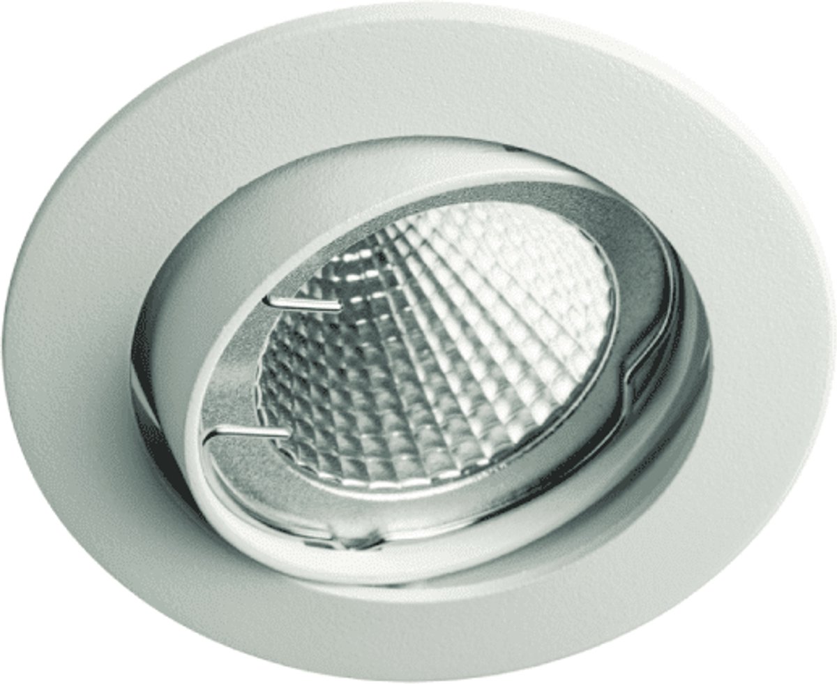 Inbouwspot Armatuur Aluminium - Kantelbaar - Boorgat 68mm - Mat Wit