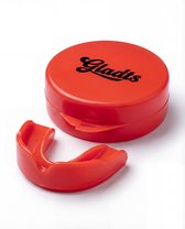 Gladts gebitsbeschermer - Rood - Volwassenen - Senior - Gebitsprotecties - Makkelijk te vormen - Tandenknarsen - Bitje Vechtsport - Gebitsbeschermer - Mouthgard - Anti Snurk - Knarsbitje - Gebitsbeschermer Vechtsport - Tandenknarsen bitje