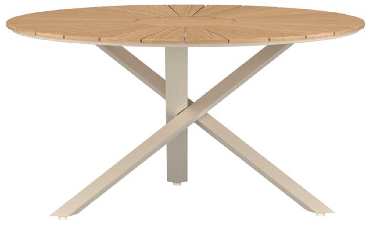 Mexico tuintafel Ø140cm natuur.