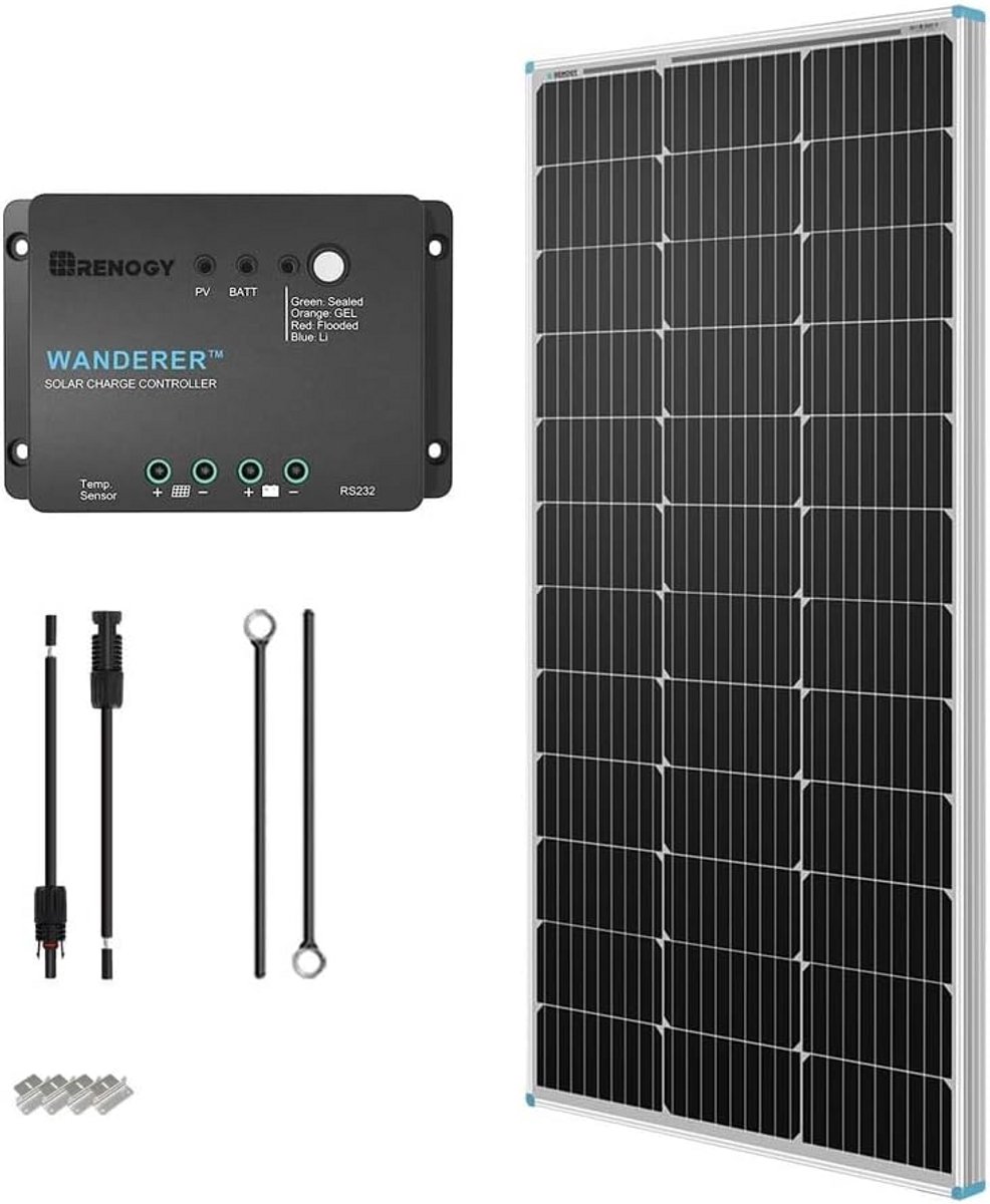 Zonne-energie Bouwpakket 100W 12V met Laadregelaar en Kabels