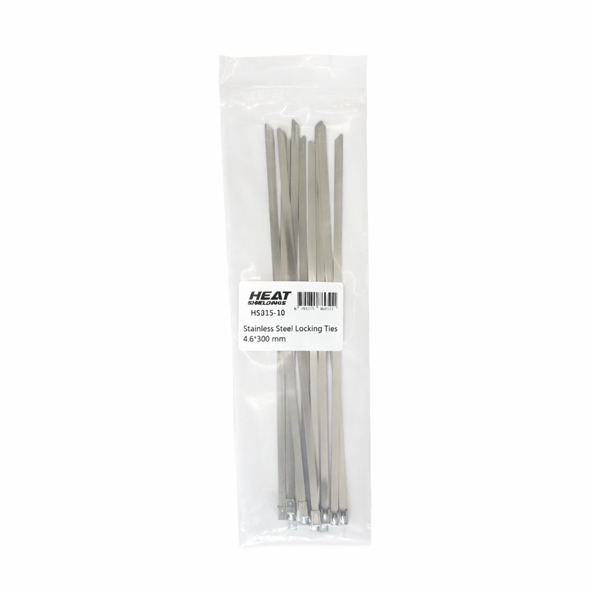 10x RVS tyrap | SS304 | 300mm x 4.6mm