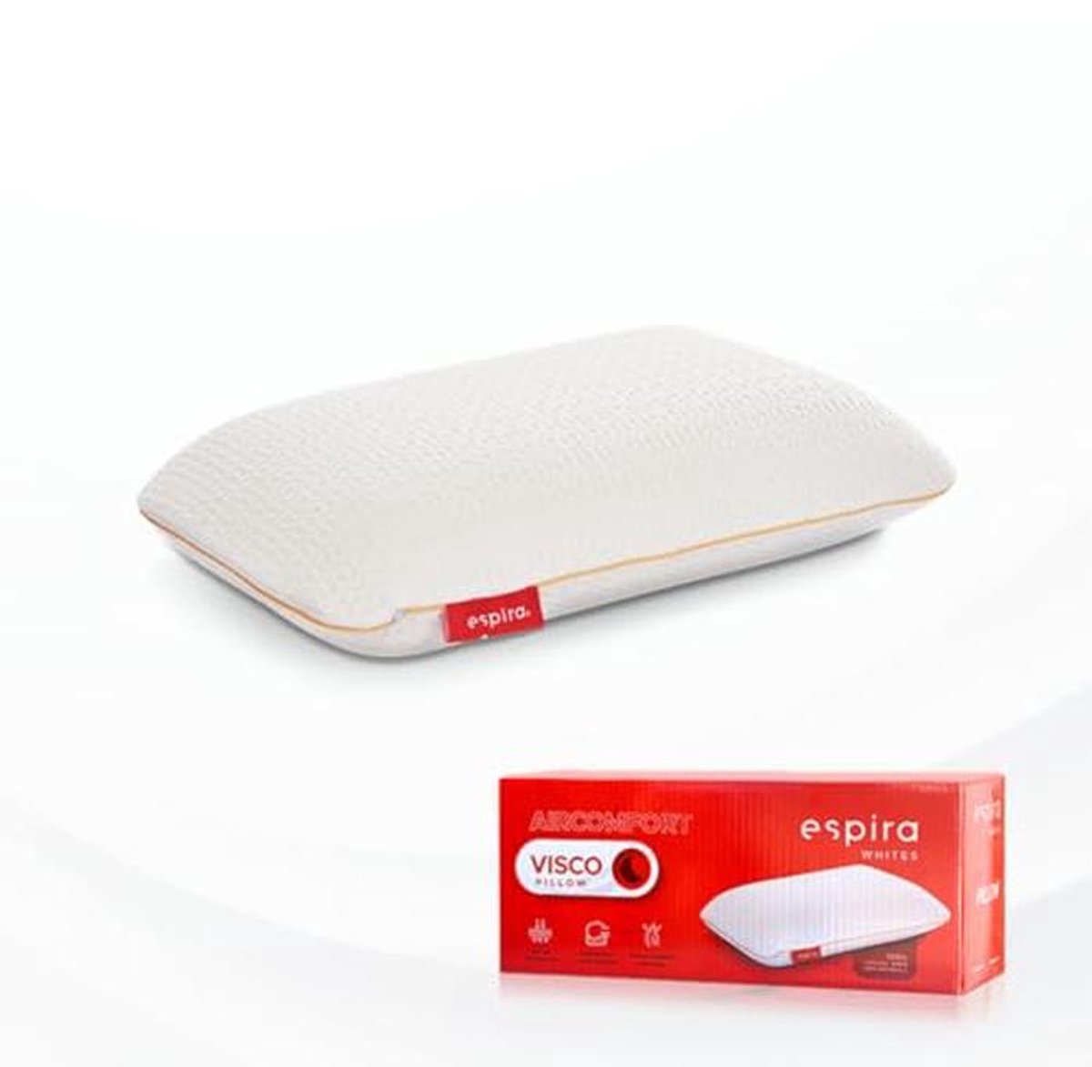 Ergonomisch Hoofdkussen 40x60 – 5X Meer Ademend – Traagschuim Verkoelend Kussen voor Optimale Comfort en Cervicale Ondersteuning