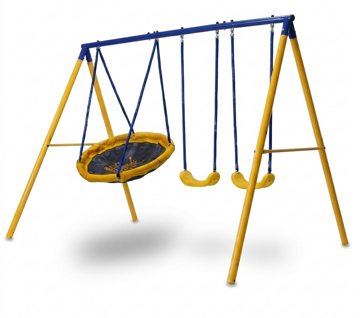 Zero Gravity SPACE SHUTTLE tuinschommel met stabiel en roestvrij metalen frame. Tuinplezier voor maximaal 4 kinderen - Schommelkettingen voor meer veiligheid - Scheurbestendige stof - Schommel voor buiten