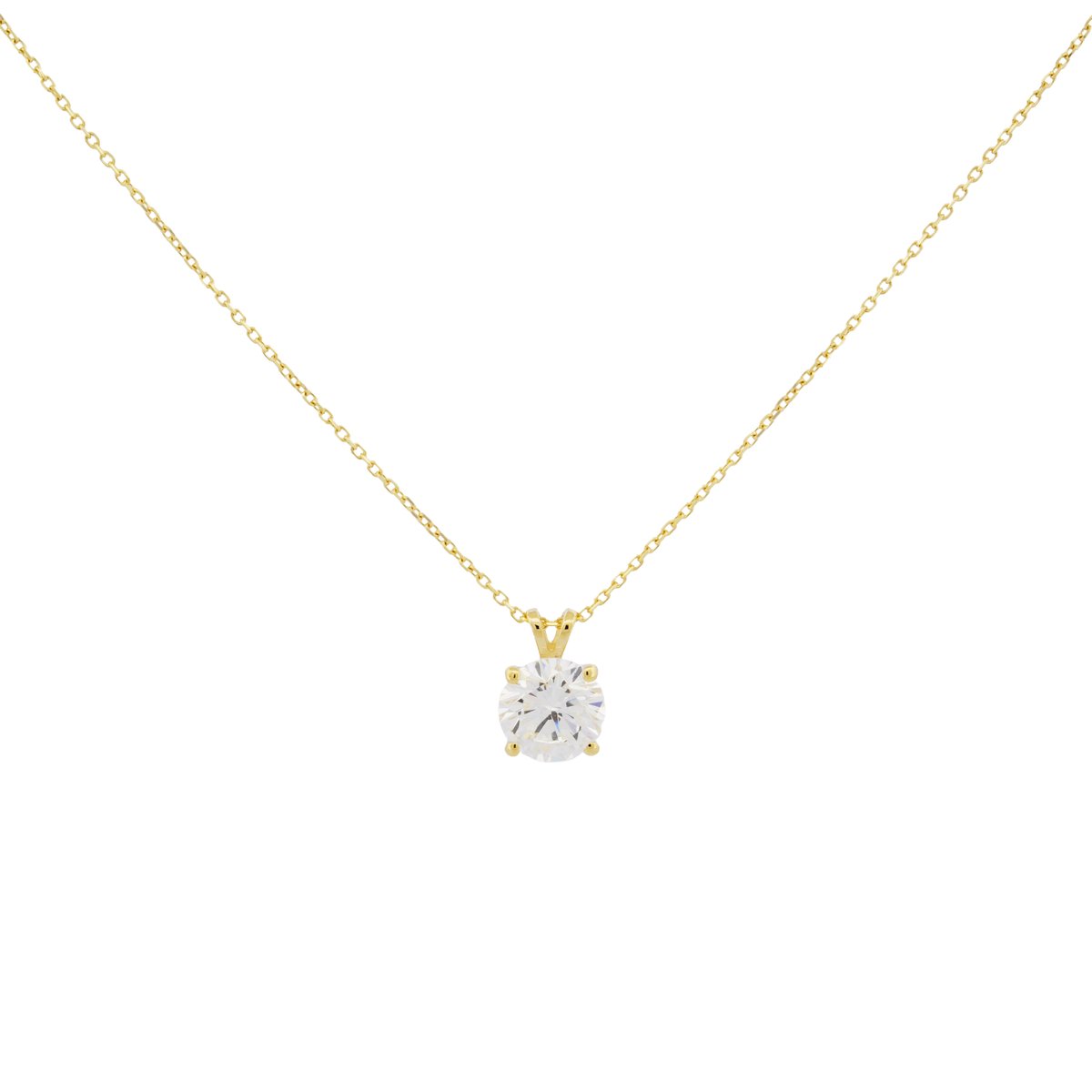 Di Lusso 14K Gouden HANGER – 1.00 ct Lab Grown Diamant