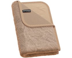 Sanova Droogdoek Badkamer - Gedraaide microvezel structuur - 40x60 cm - 800 ml absorberend vermogen - Beige
