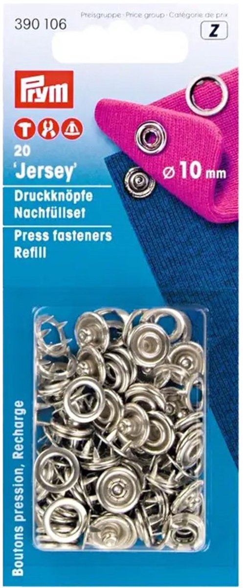 QUARKZMAN 10 sets drukknopen om te naaien, 10 mm, onzichtbare QUARKZMAN 10 sets drukknopen om te naaien, 10 mm, onzichtbare