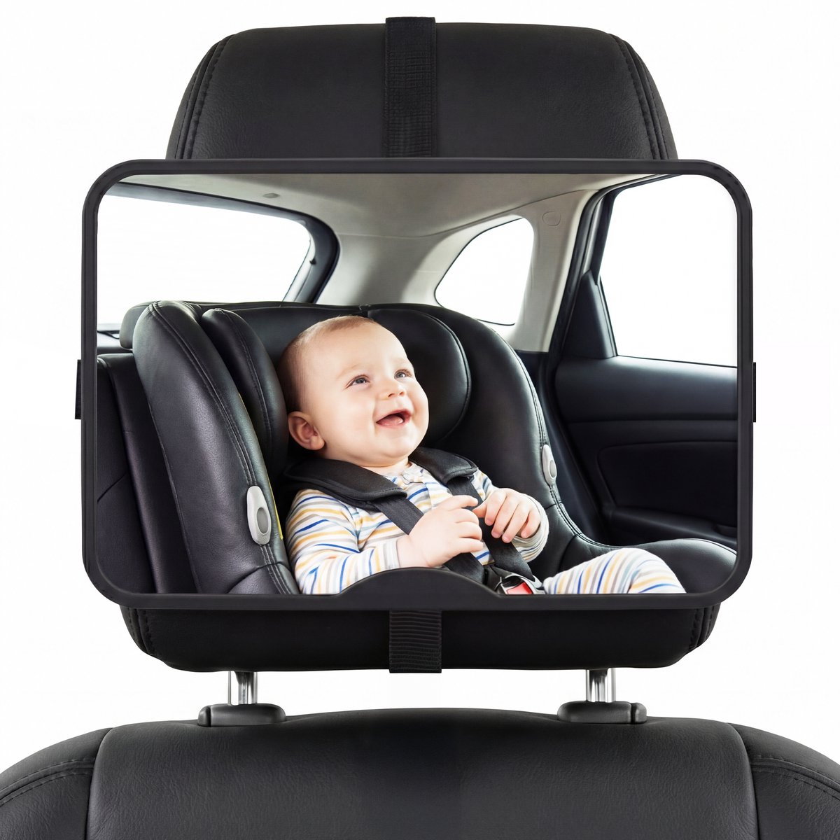 Gatson Autospiegel Baby XL - Groot, Stevig en Verstelbaar - Achterbank Spiegel Baby