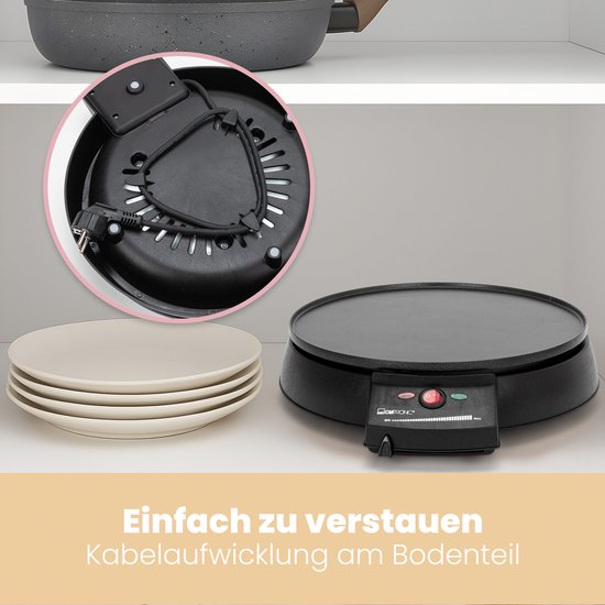 Clatronic CM 3372 - Crêpemaker - pannenkoekenmaker — afbeelding 3