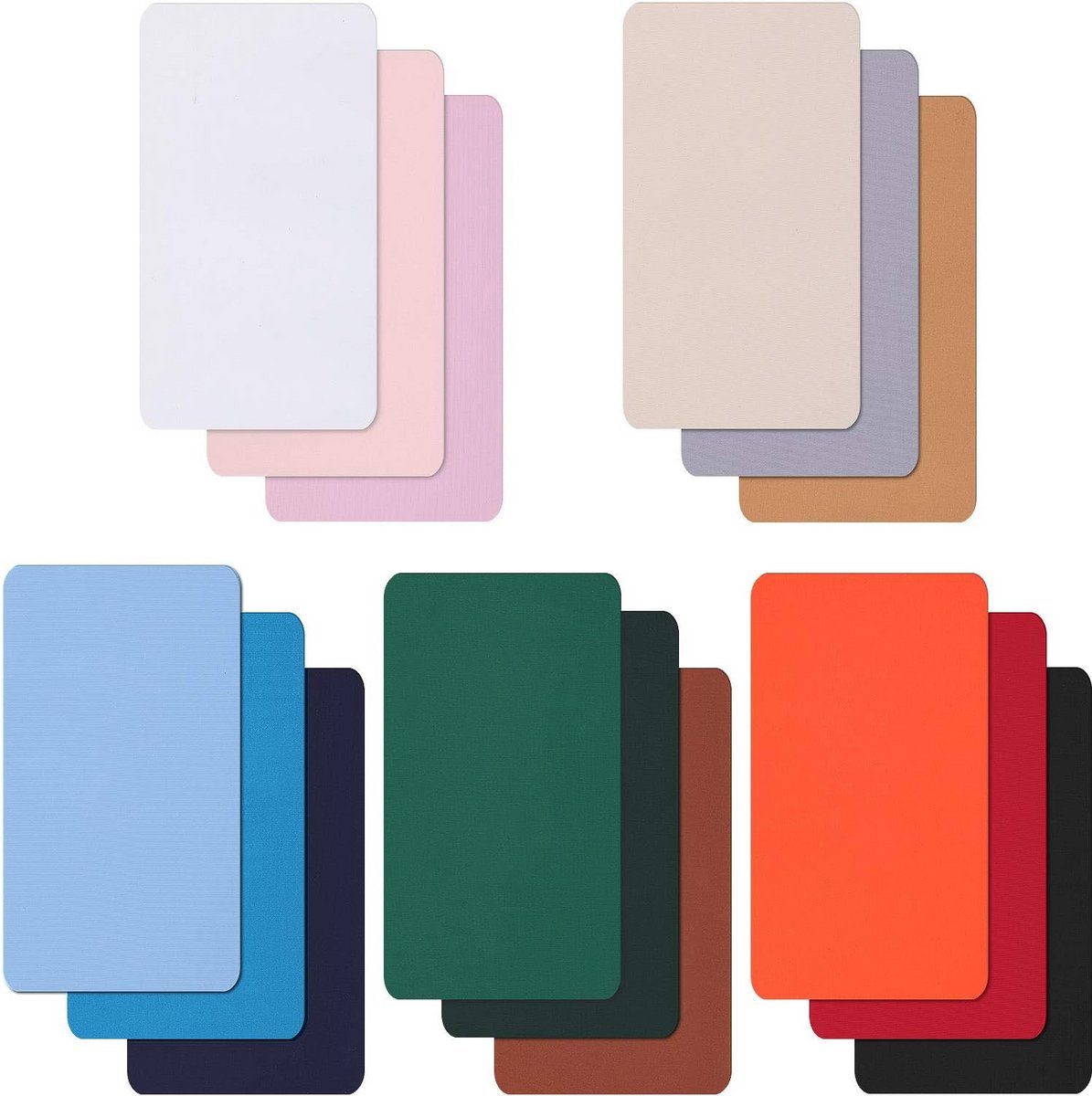 Zelfklevende Nylon Reparatiepatches - Waterdichte Pleisters voor Kleding en Donsjack - 15 stuks - Grote Maat - Geen Strijken Nodig