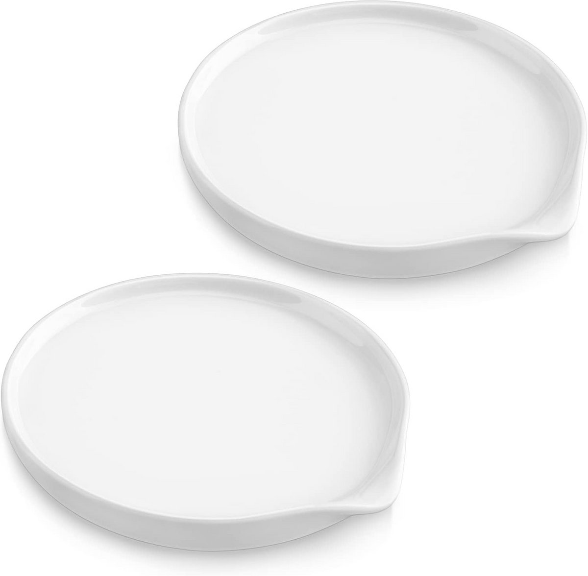 Set van 2 Keramische Lepelsteunen voor Aanrecht - Hittebestendig & Vaatwasserbestendig