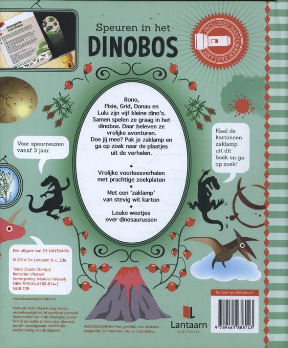 Speuren in het Dinobos - back cover