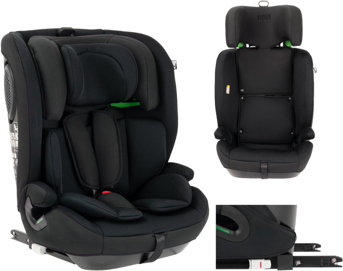 Novi Jules V2 Isofix Autostoel 76-150 cm – Groep 1/2/3 – Isofix + Top Tether – Verstelbare Hoofdsteun – I-Size