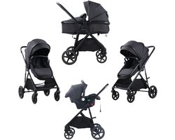 Novi Jaxx V2 3-in-1 Kinderwagen – Met Autostoel Groep 0+ – Reiswieg & Buggy Functie – Compleet Reissysteem