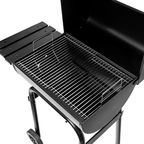 Mega-M Classic - Houtskoolbarbecue - Met deksel - Verchroomd grillrooster - Verrijdbaar ontwerp van Merkloos — afbeelding 5