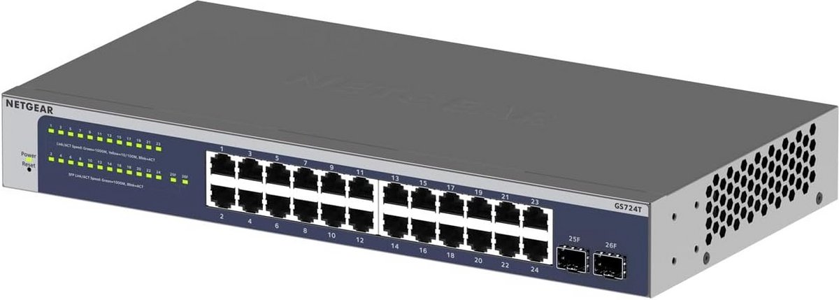 Managed Gigabit Switch (24 Poorten) - Desktop/Rackmonteerbaar