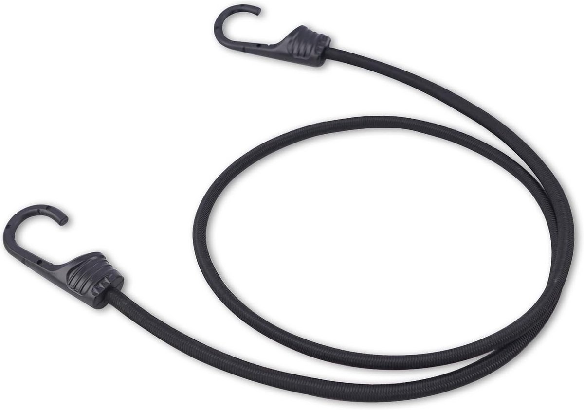 6x Spanbanden met Haken 120 cm - Elastische Spanrubbers voor Steekwagen, Fiets en Motor
