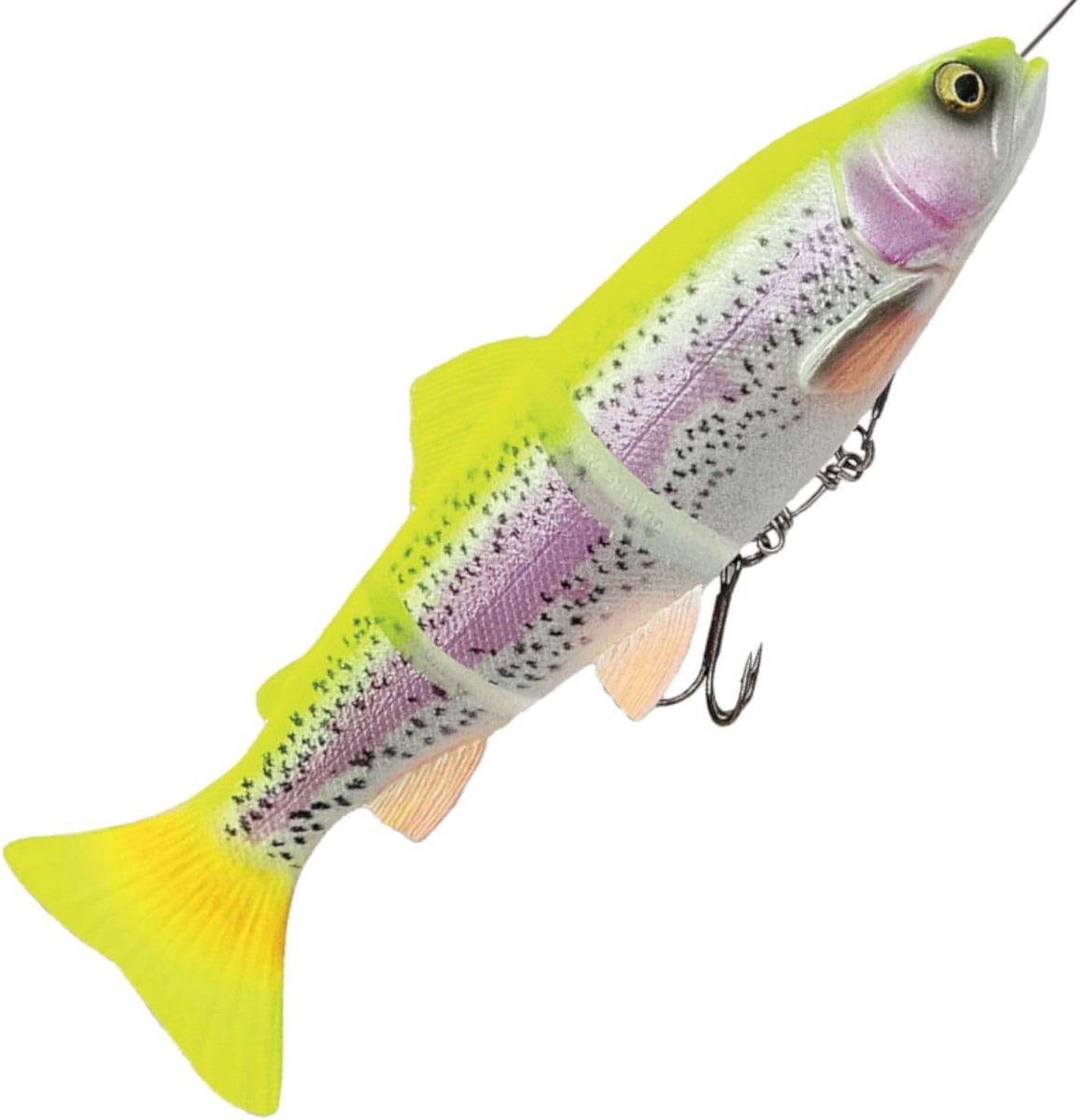 Realistische Kunstaas Forel 150mm/40g - Zacht Swimbait Met Geur en Chromen Huid