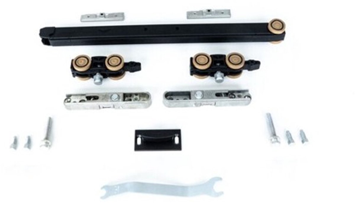 Argenta Xperta Auto-fix schuifdeurgarnituur 100 kg - met 2 dubbelwerkende softclose