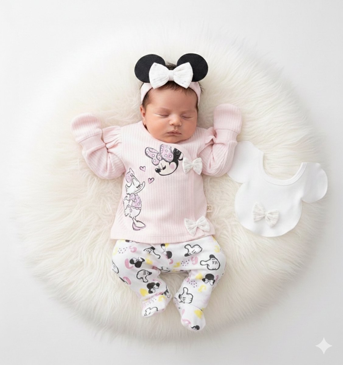 Minnie mouse Daisy 5-delige newborn kledingset Baby - Newborn set - Babykleding - Babyshower cadeau - Kraamcadeau
