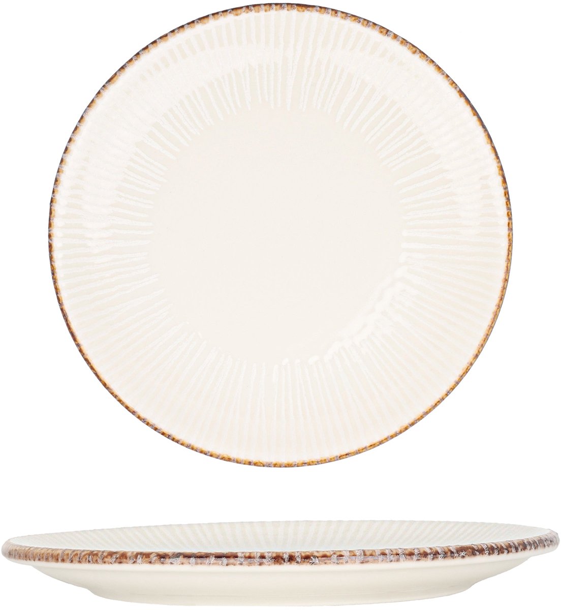 By Bone Dessertbord - Grace - Porselein - 21 cm - set van 6