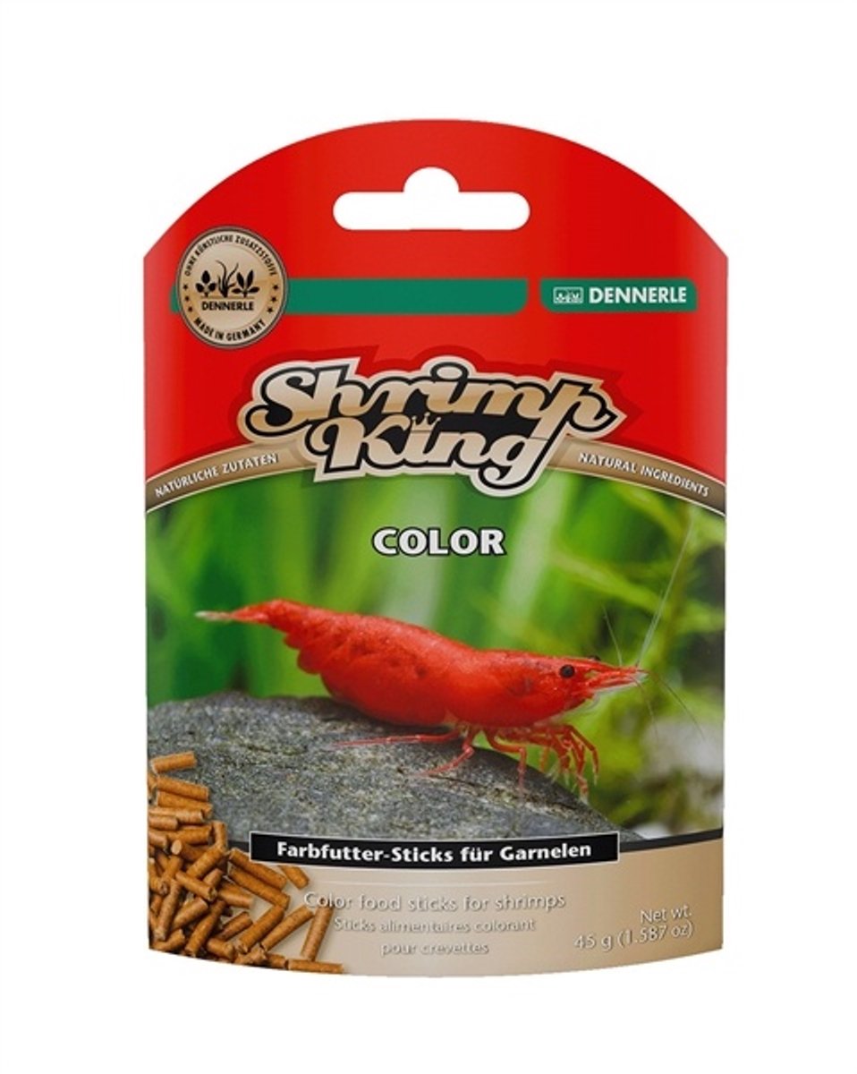 Dennerle Shrimp King Color 45 gram - kleurversterkend garnalenvoer voor rode, oranje en gele garnalen