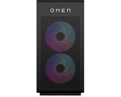 HP OMEN 35L Gaming Desktop Tower | SnowballA 2C25 | AMD RYZEN 9 9900X3D(GRANITE RIDGE) 5.50GHz 12 CORES | LCD Cap 240mm LC BLK | RAM KFURY32GB(1x32GB)DDR56000EXPOR QWERTY AMD Ryzen™ 9 32 GB DDR5-SDRAM NVIDIA GeForce RTX 5080 Windows 11 Home PC Zwart - HP - Hoofdafbeelding