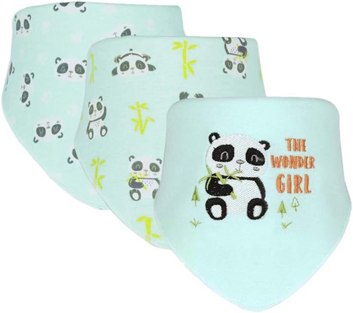 Set van 3 Bandana Slabbetjes van Katoen voor Baby en Dreumes - Absorberend en Stijlvol