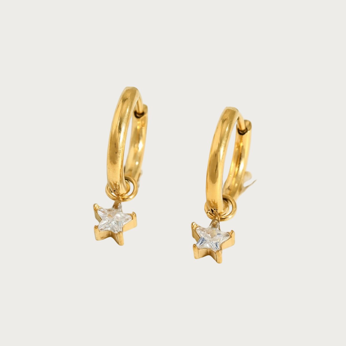 Star - Oorbellen - White